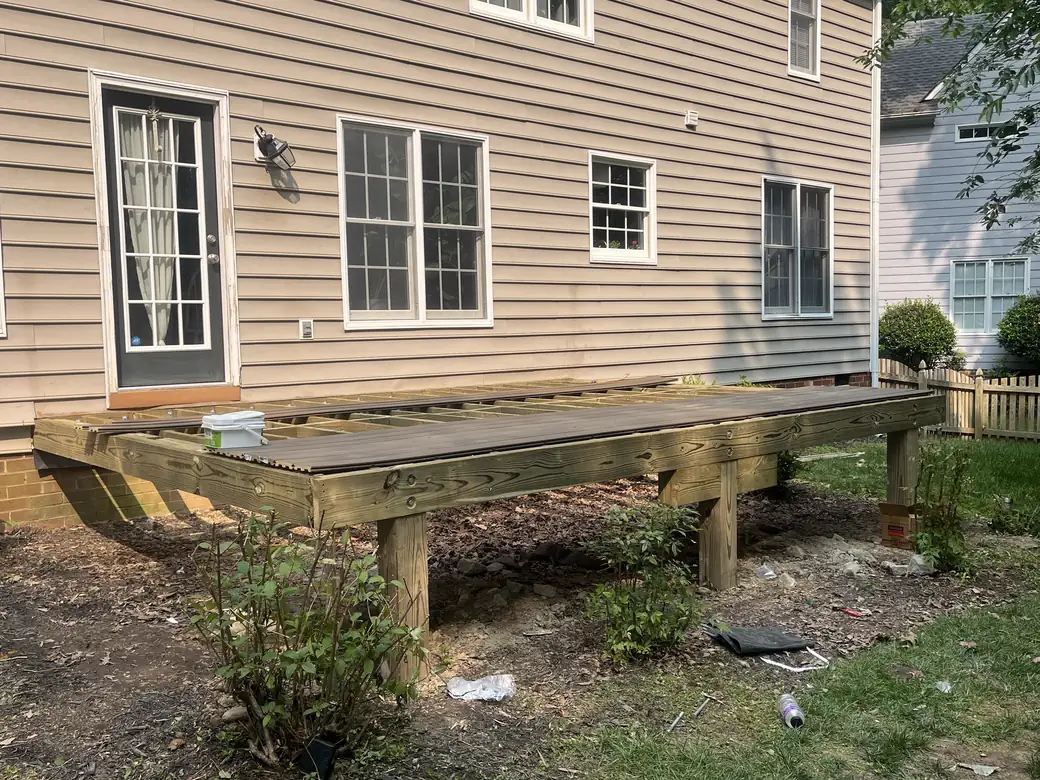 Deck refinishing and framing repair — photo 3