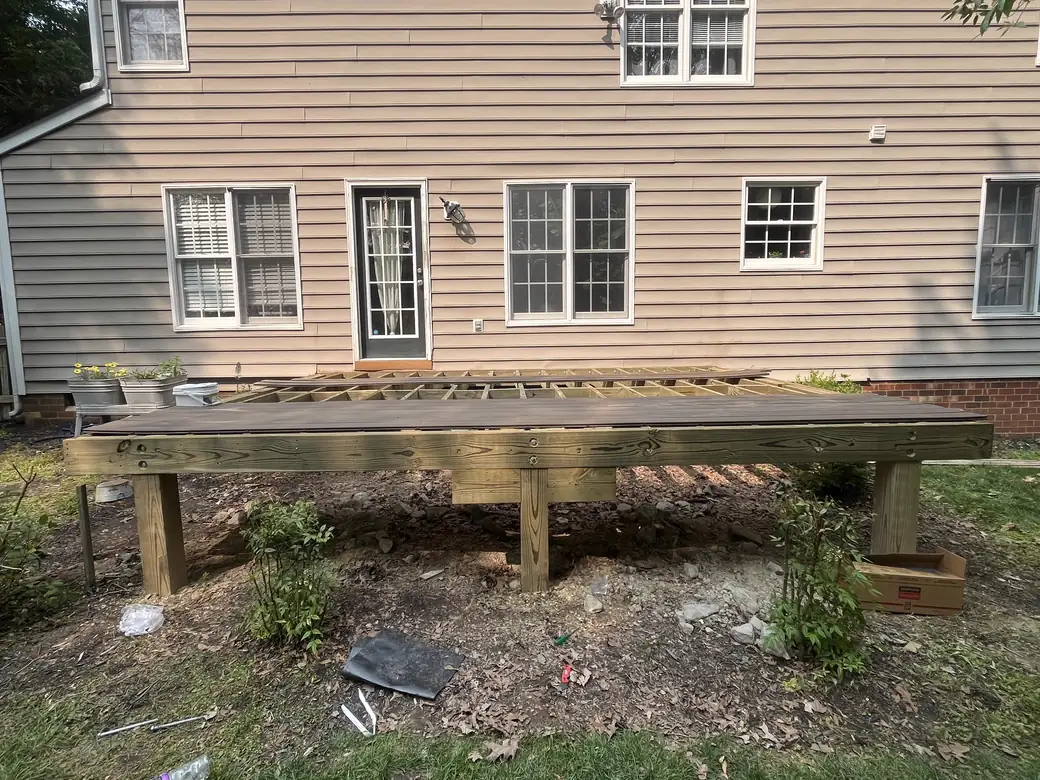 Deck refinishing and framing repair — photo 4