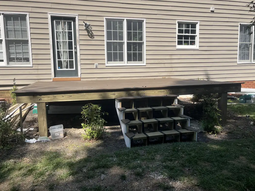 Deck refinishing and framing repair — photo 5