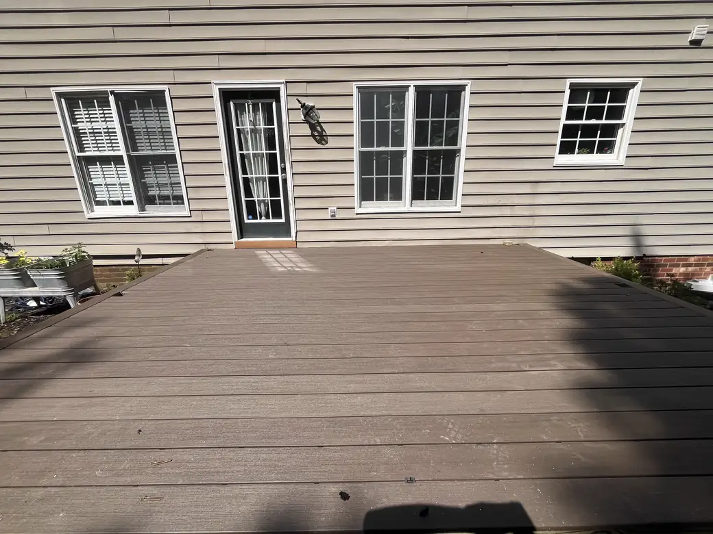 Deck refinishing and framing repair