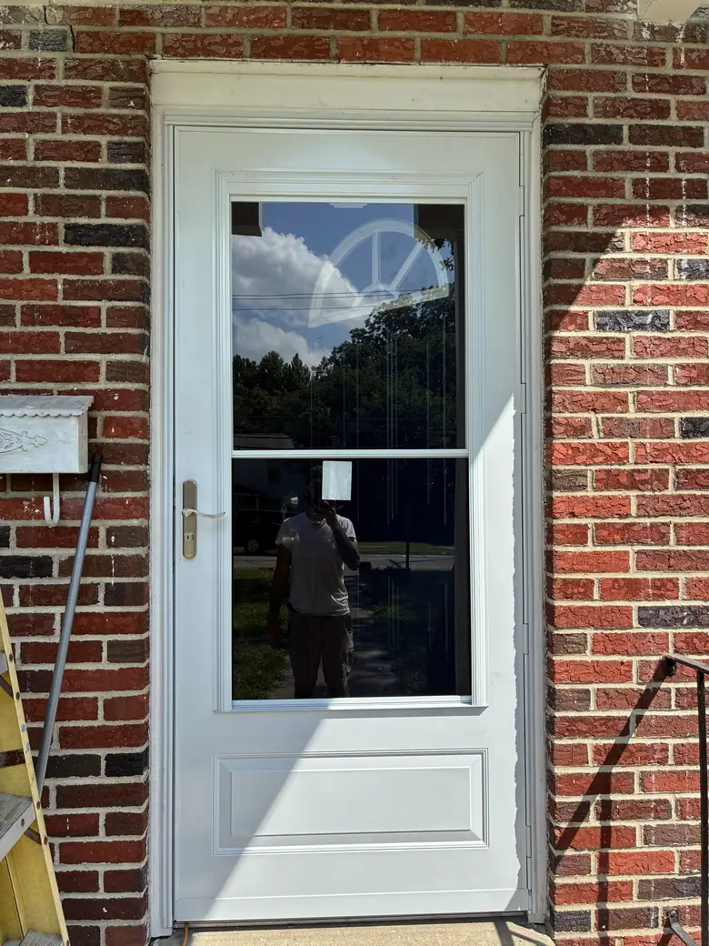 Door & storm door installation with painting — photo 1