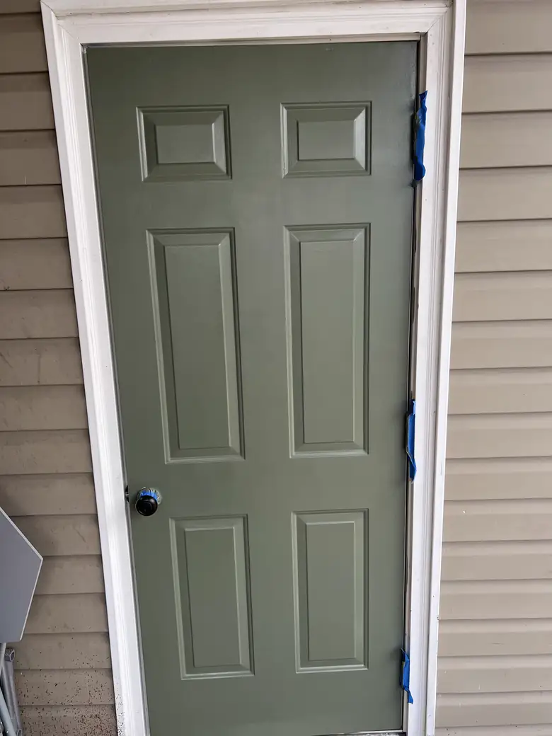Door & storm door installation with painting — photo 3