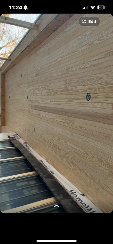 Installed exterior wooden ceiling — photo 5