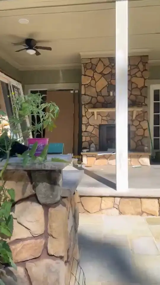 Patio to sunroom conversion — video 1